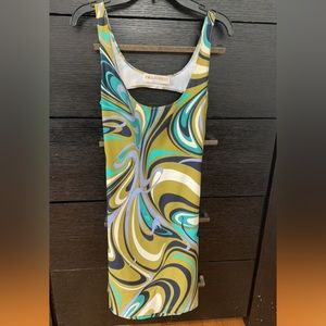 Preowned Emilio Pucci printed Mini dress sz M